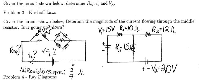 Solved Given the circuit shown below, determine Req, io and | Chegg.com