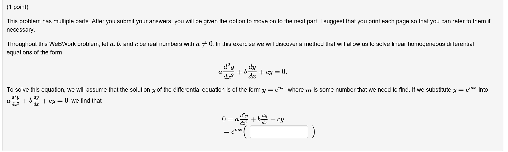 Solved This problem has multiple parts. After you submit | Chegg.com
