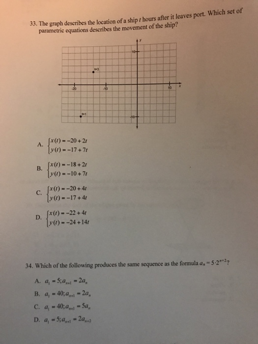 Solved what conic section is formed by the intersection of | Chegg.com