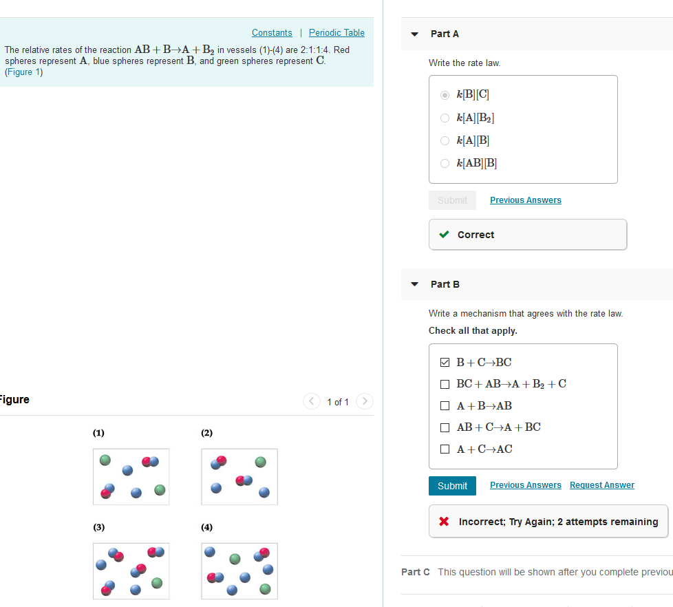 Solved The Relative Rates Of The Reaction AB+B?A+B2 In | Chegg.com