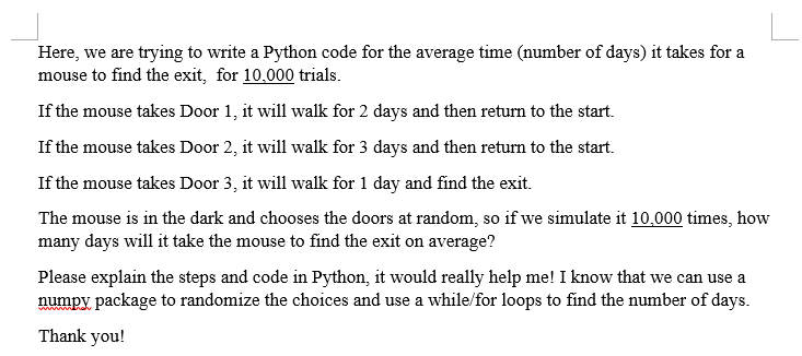 Solved Here, we are trying to write a Python code for the | Chegg.com