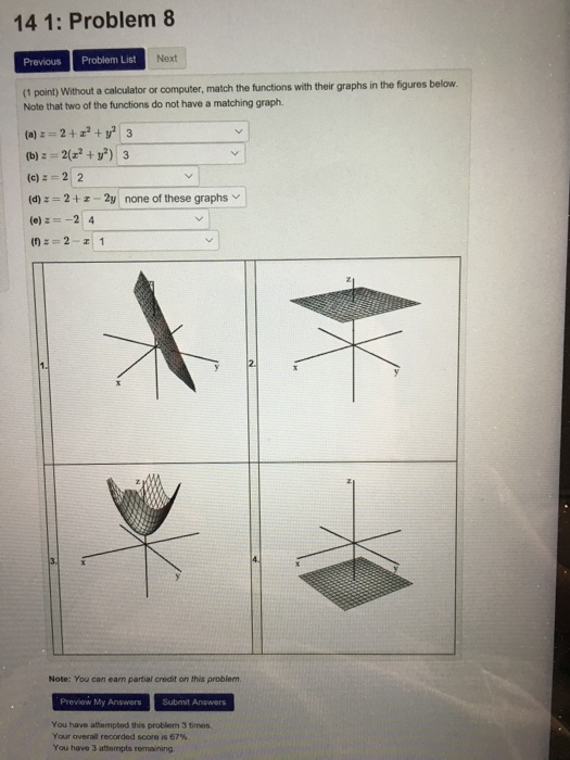 Solved 14 1: Problem 5 Previous Problem List Next (1point) | Chegg.com