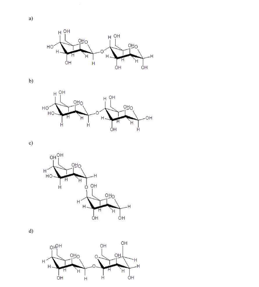 Solved Which of the following disaccharides is a