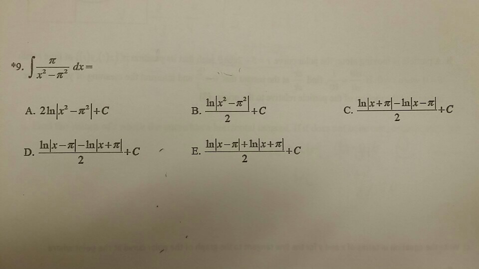 solved-integral-pi-x-2-pi-dx-2ln-x-2-pi-2-c-chegg