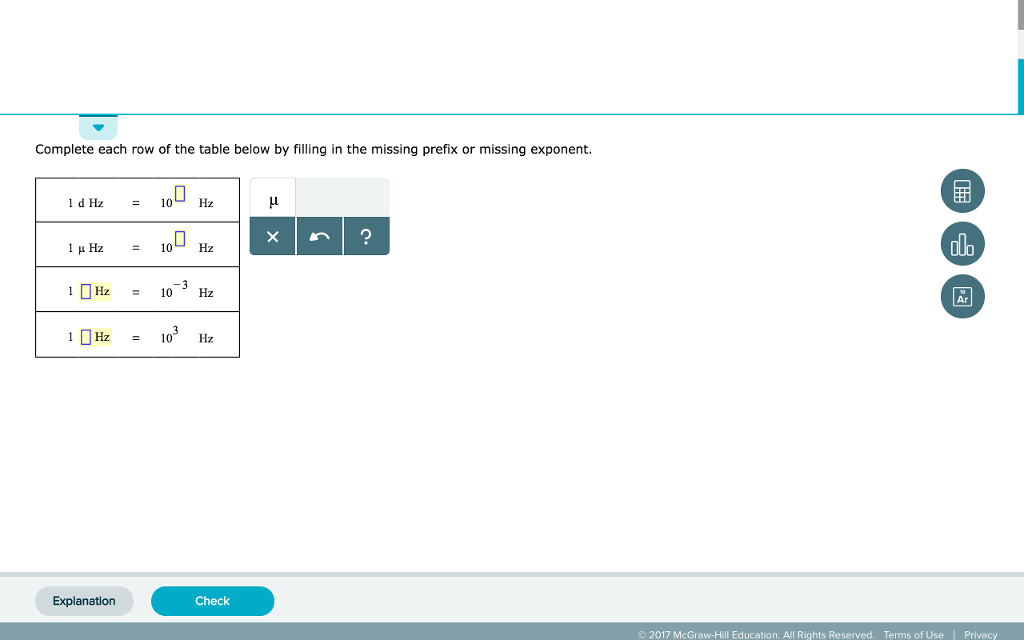 Solved Complete each row of the table below by filling in Chegg