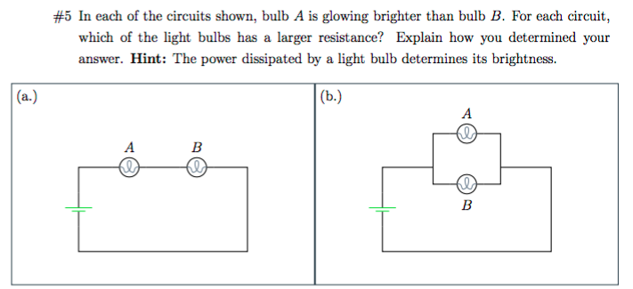 Solved In each of the circuits shown, bulb A is glowing | Chegg.com