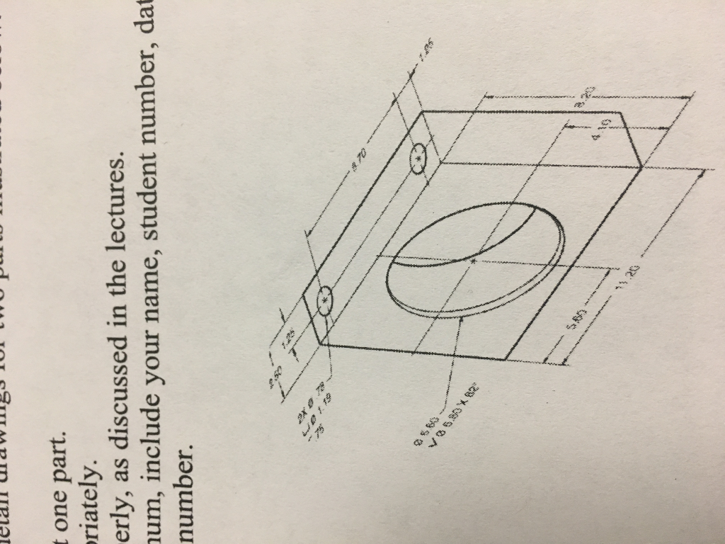 Solved Use Solid Edge 2D Drafting to produce detail | Chegg.com