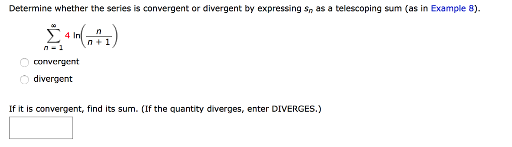 Solved Determine whether the series is convergent or | Chegg.com