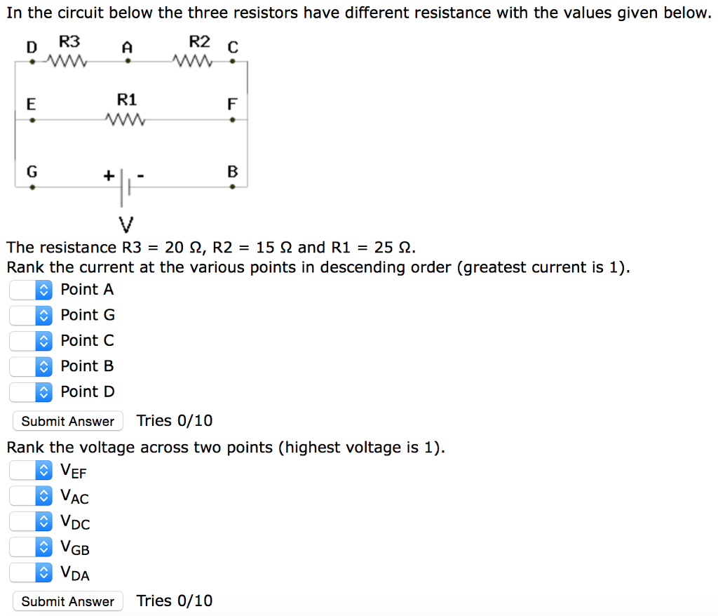 Solved In The Circuit Below The Three Resistors Have | Chegg.com