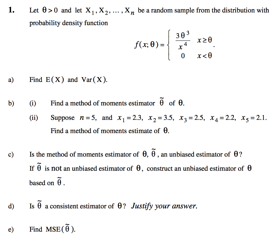 Solved Let theta > 0 and let X_1, X_2, ..., X_n be a random | Chegg.com