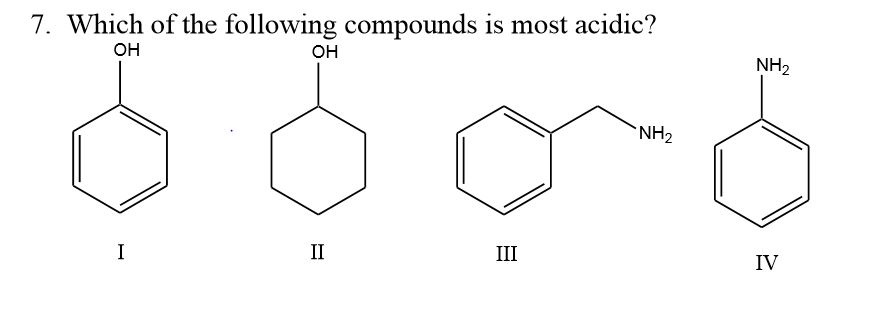 solved-7-which-of-the-following-compounds-is-most-acidic-chegg