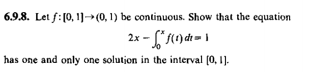 Let F [0 1 ] Rightarrow 0 1 Be Continuous Show