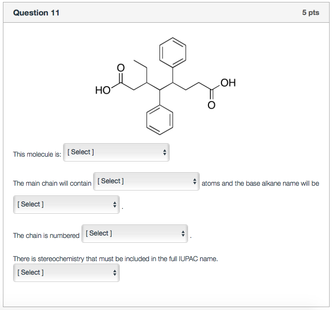 This molecule linear single carbon on ring | Chegg.com