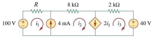 Solved In the circuit given below, R = 10 k?. Find the | Chegg.com