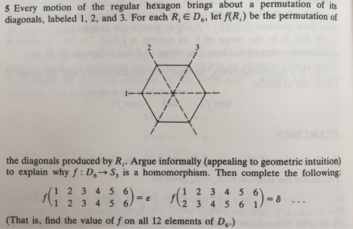 Solved Every motion of the regular hexagon brings about a | Chegg.com