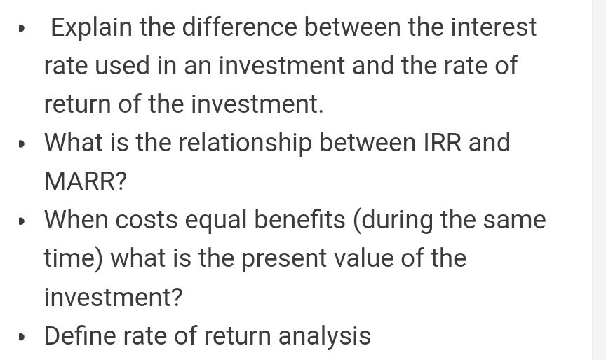 Solved Explain The Difference Between The Interest Rate Used Chegg