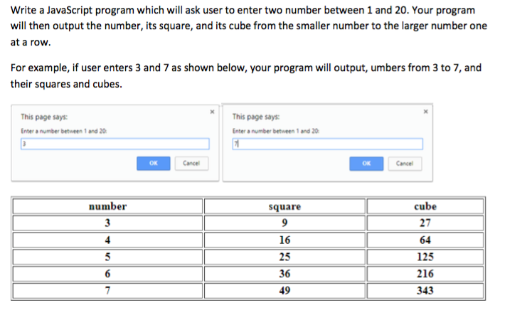 Solved Write A JavaScript Program Which Will Ask User To | Chegg.com