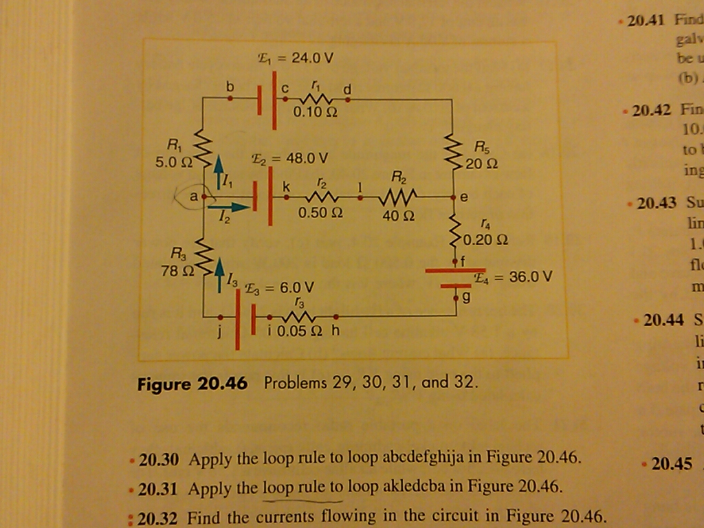 Solved Apply The Junction Rule At Point A In Figure 20.46. 