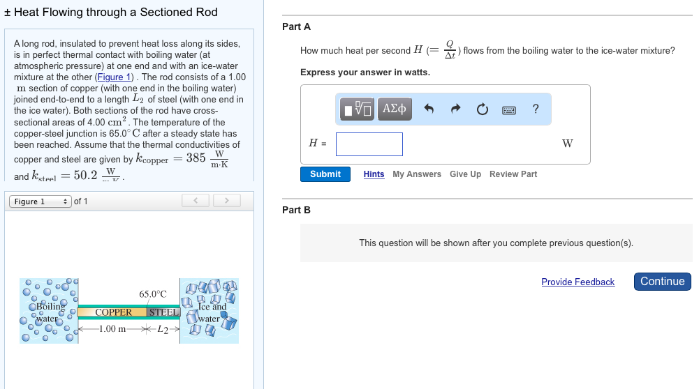 Solved Along rod, insulated to prevent heat loss along its