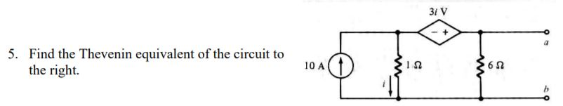 Solved Find the Thevenin equivalent of the circuit to the | Chegg.com