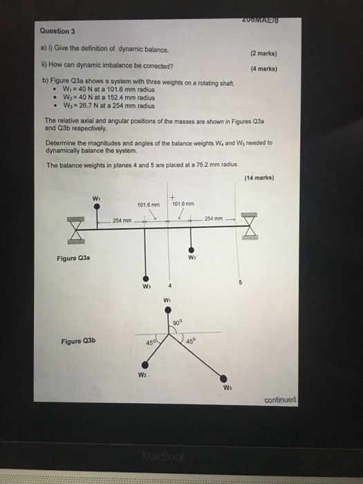 Solved Give the definition of dynamic balance. How can