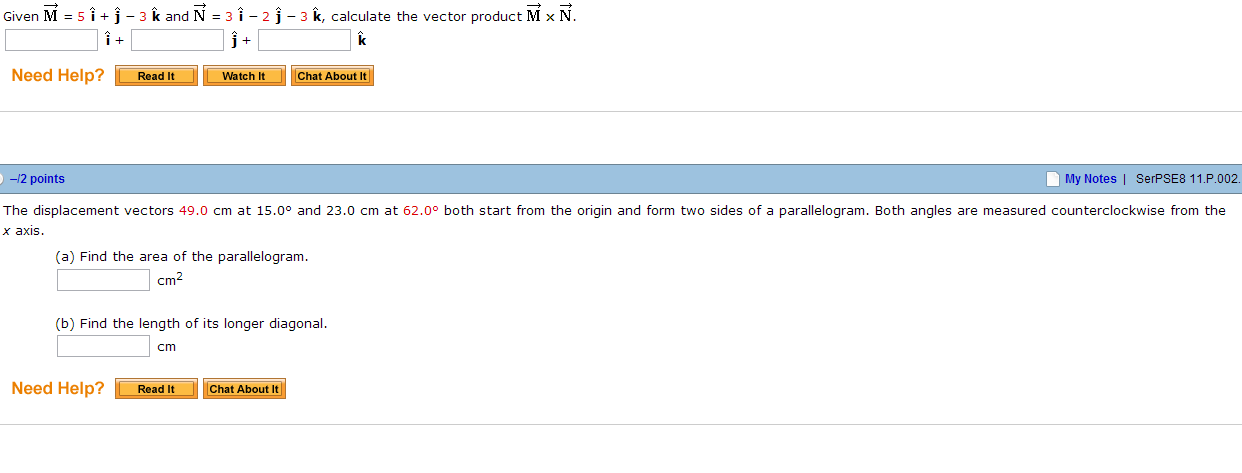 Solved Given calculate the vector product M rightarrow | Chegg.com