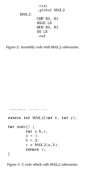 2.2 Calling an assembly subroutine from C It is also | Chegg.com