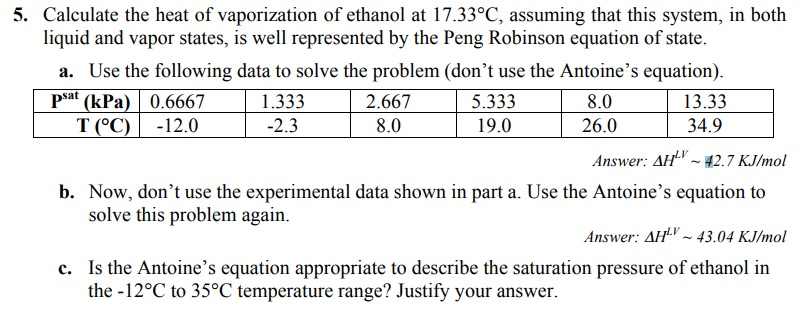 5-calculate-the-heat-of-vaporization-of-ethanol-at-chegg