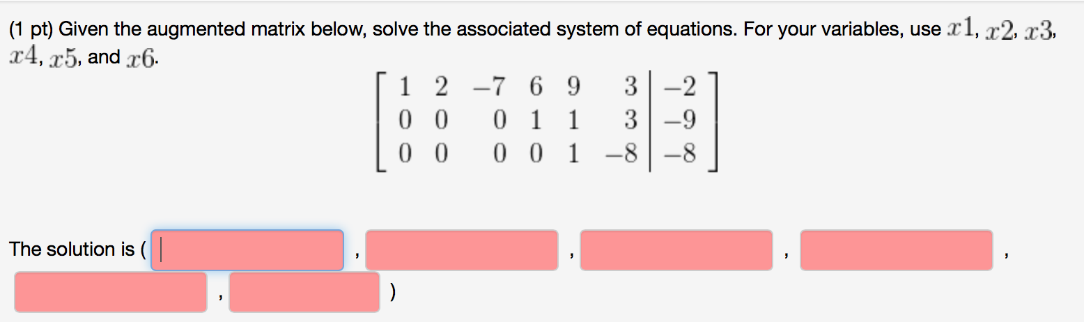 Augmented Matrix