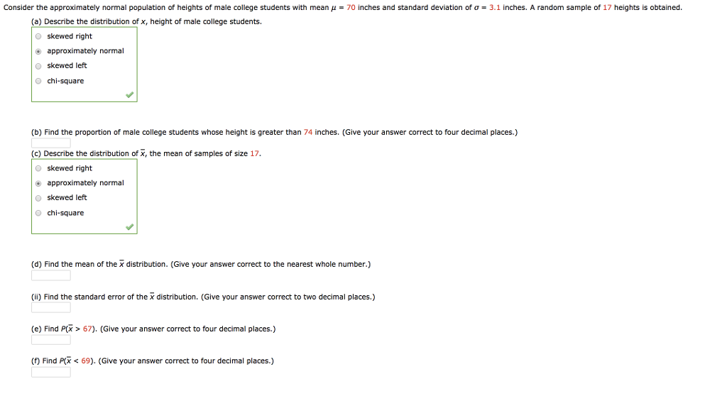 Solved consider the approximately normal population of chegg