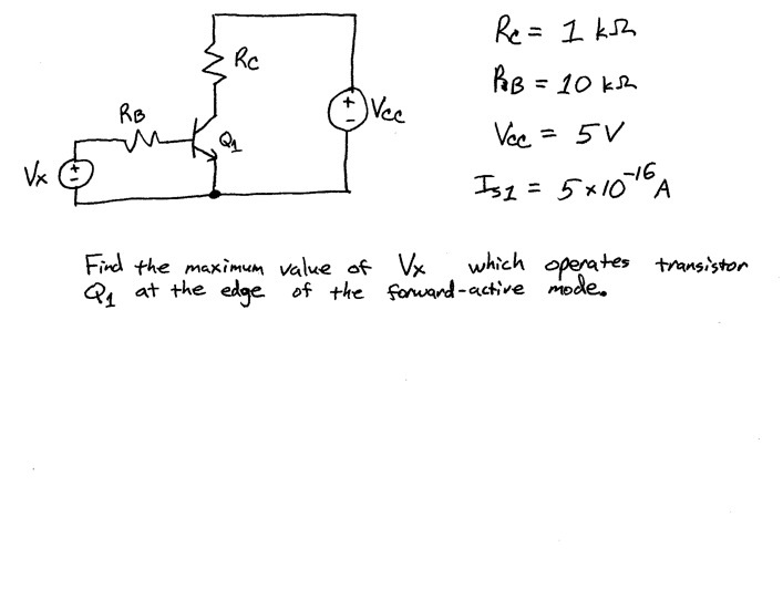 Solved Find the maximum value of Vx which operates | Chegg.com