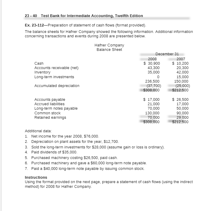 Intermediate Accounting Final Exam Test Bank ...