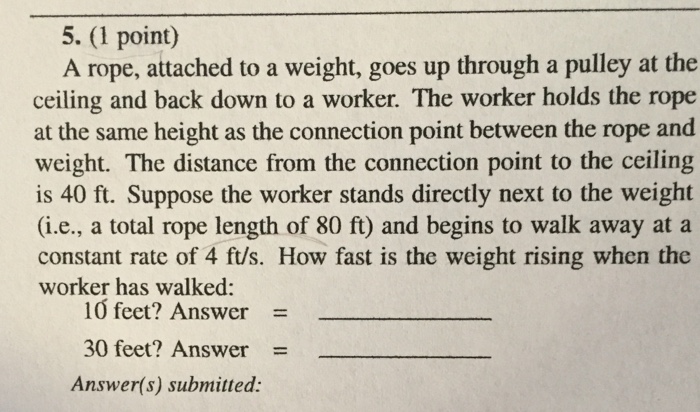 solved-a-rope-attached-to-a-weight-goes-up-through-a-chegg