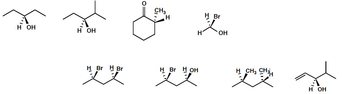 Solved For each structure, a) star any chiral carbons, b) | Chegg.com