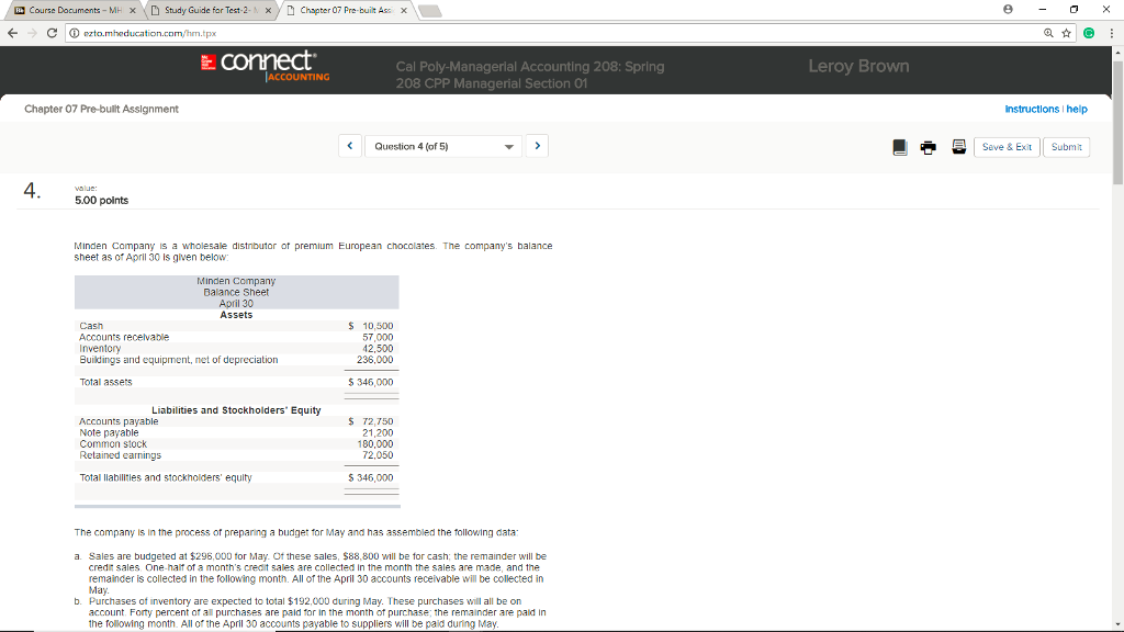 Solved Given The Following Balance Sheet And Data, How Would | Chegg.com