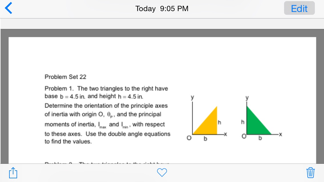 Solved Problem Set 22Problem 1. The two triangles to the | Chegg.com