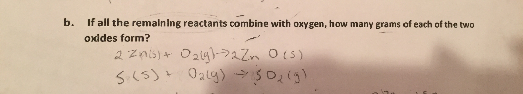 Solved 1 When Powdered Zinc Is Heated With Sulfur A