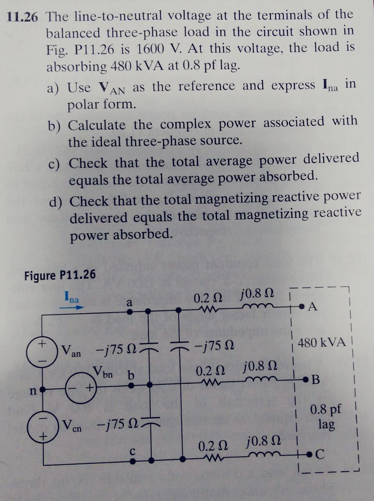 Solved 11.26 The voltage at the terminals of