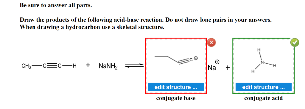 Solved Draw The Products Of The Following Acid Base 2620