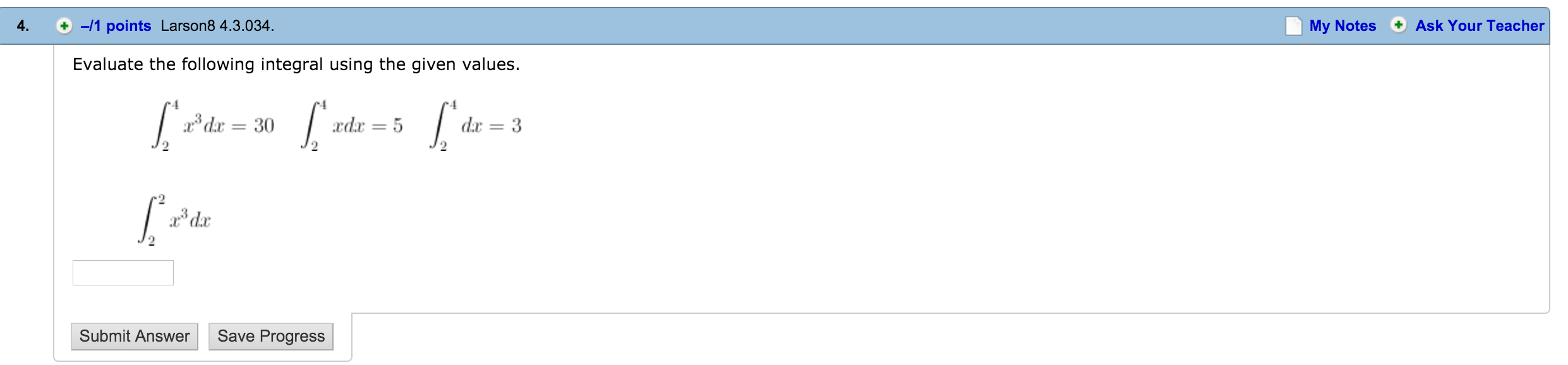 Solved Evaluate the following integral using the given | Chegg.com