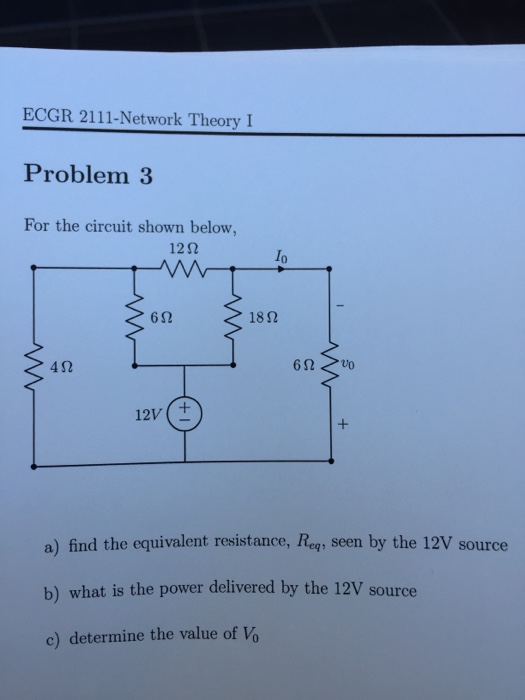 Solved For The Circuit Shown Below, Find The Equivalent | Chegg.com