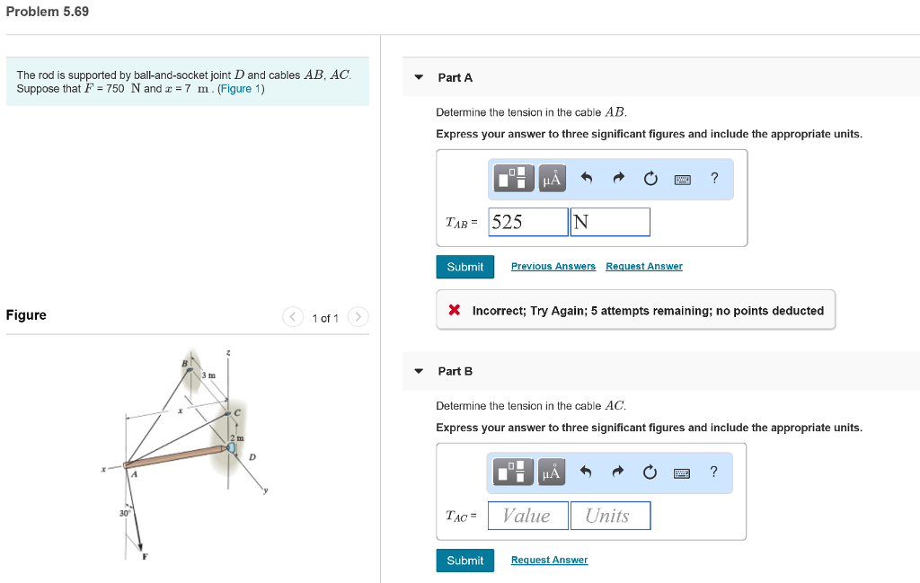 Solved Part C Determine the x, y, and z components of | Chegg.com