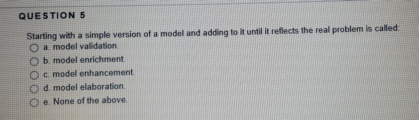 Solved QUESTION 5 Starting with a simple version of a model | Chegg.com