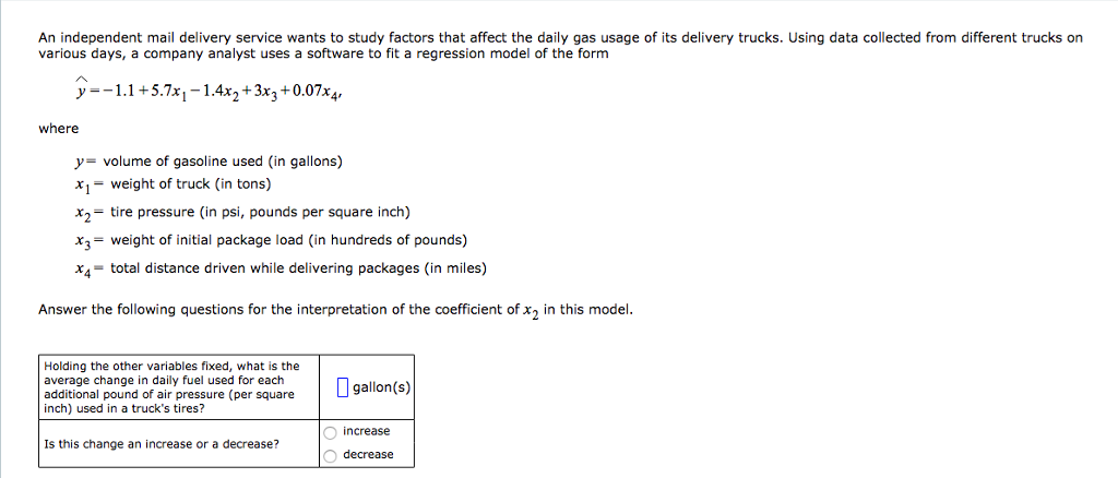 Solved An Independent Mail Delivery Service Wants To Study Chegg