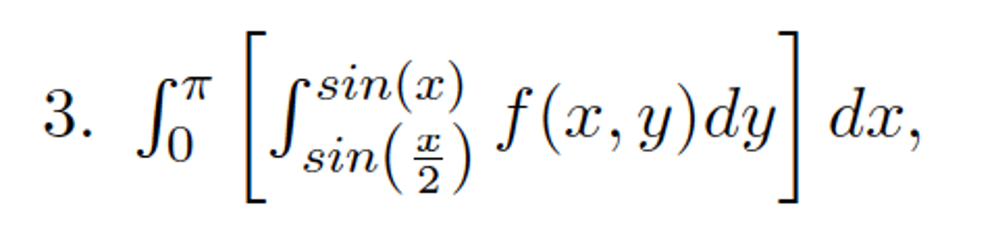 interchange the order of integration