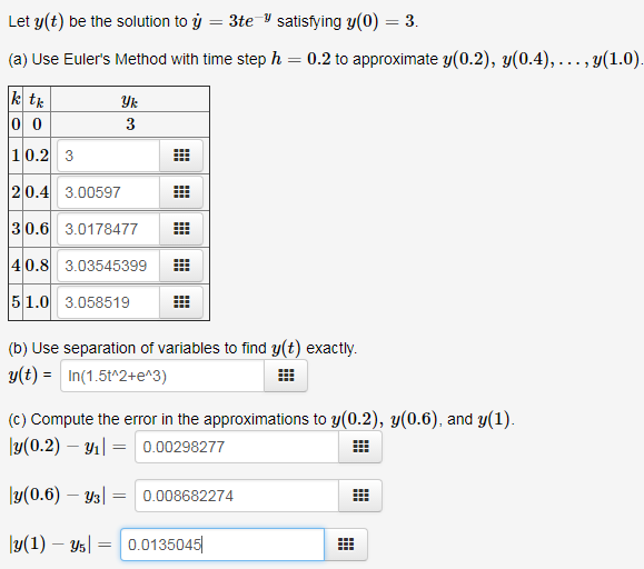 Solved Let Y(t) Be The Solution To 3te Satisfying Y(0) 3. | Chegg.com