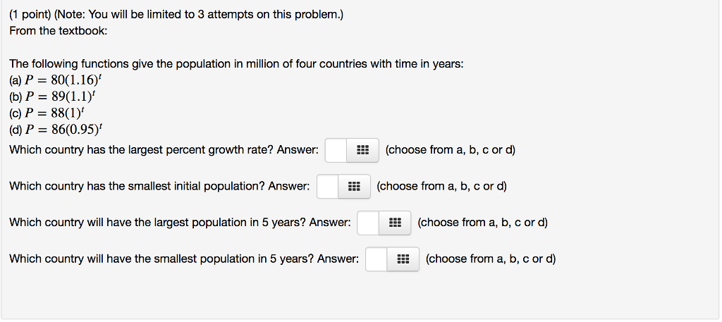 Solved Directions Use The Population Data Presented In Or Cheggcom