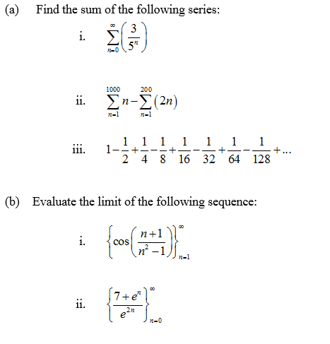 Solved (a) Find the sum of the following series: 1. 000 200 | Chegg.com