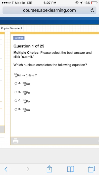 Solved Which nucleus completes the following equation? | Chegg.com