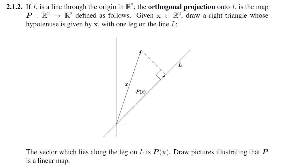 If L is a line through the origin in R^2, the | Chegg.com